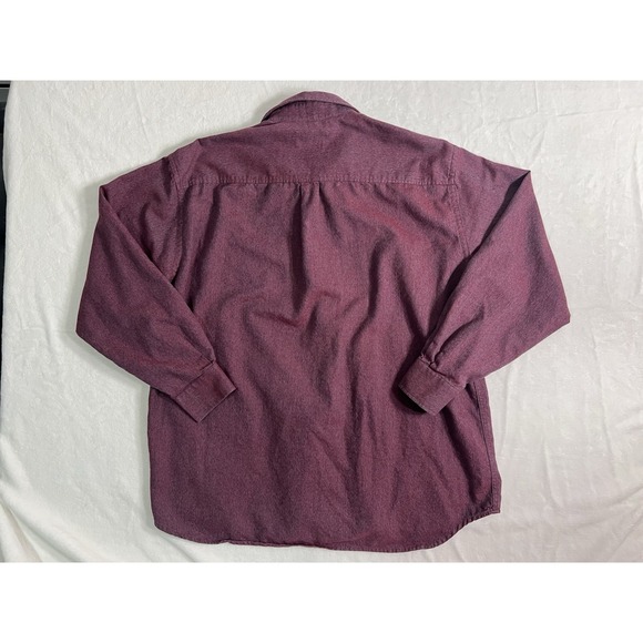 Georg Roth Woven Burgundy Long Sleeve Button-Up Shirt Spread Collar XL 43/44 - Picture 7 of 8